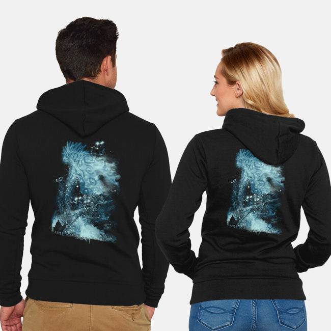 Forest Spirit Rising-unisex zip-up sweatshirt-kharmazero