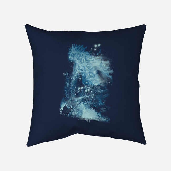 Forest Spirit Rising-none removable cover w insert throw pillow-kharmazero
