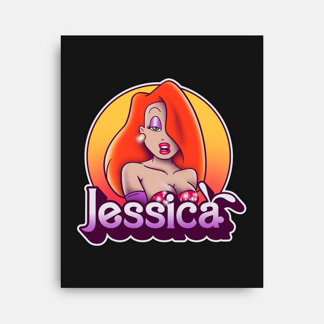Jessica-none stretched canvas-Getsousa!