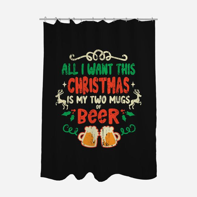 Two Mugs Of Beer-none polyester shower curtain-turborat14