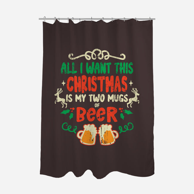 Two Mugs Of Beer-none polyester shower curtain-turborat14