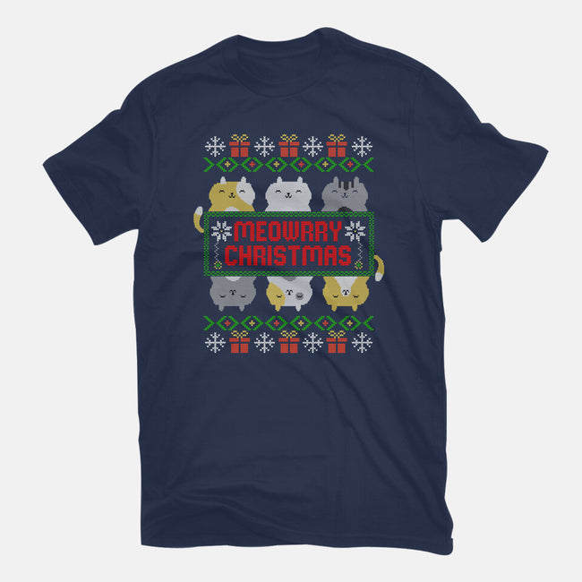 A Meowrry Christmas-mens basic tee-NMdesign
