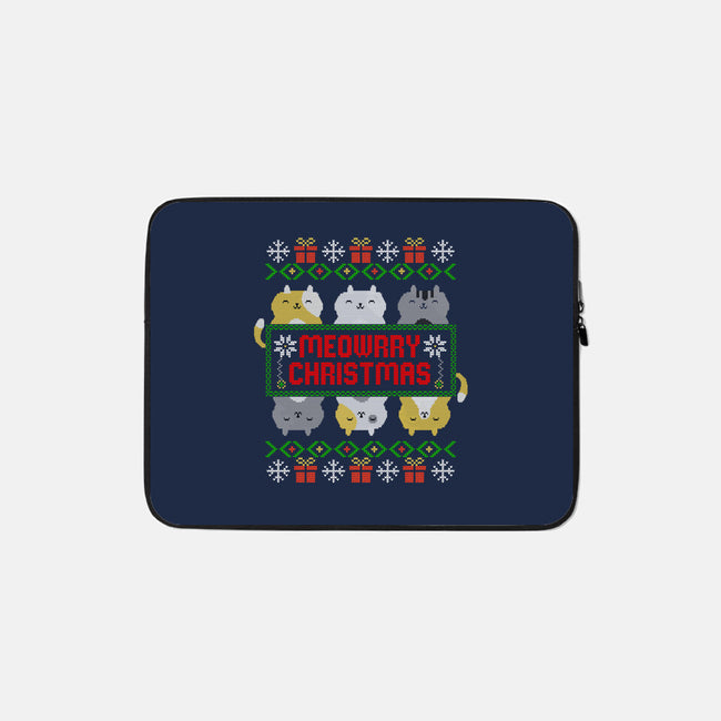 A Meowrry Christmas-none zippered laptop sleeve-NMdesign