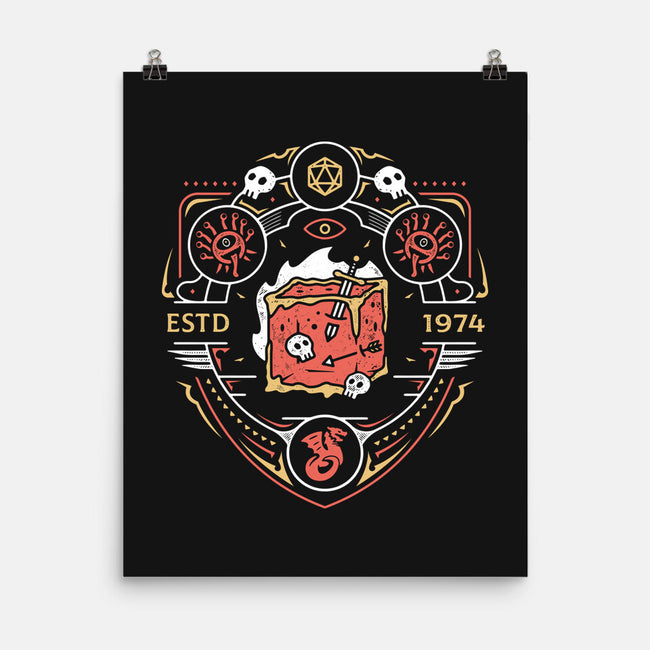 Dungeon Top Enemies Emblem-none matte poster-Logozaste