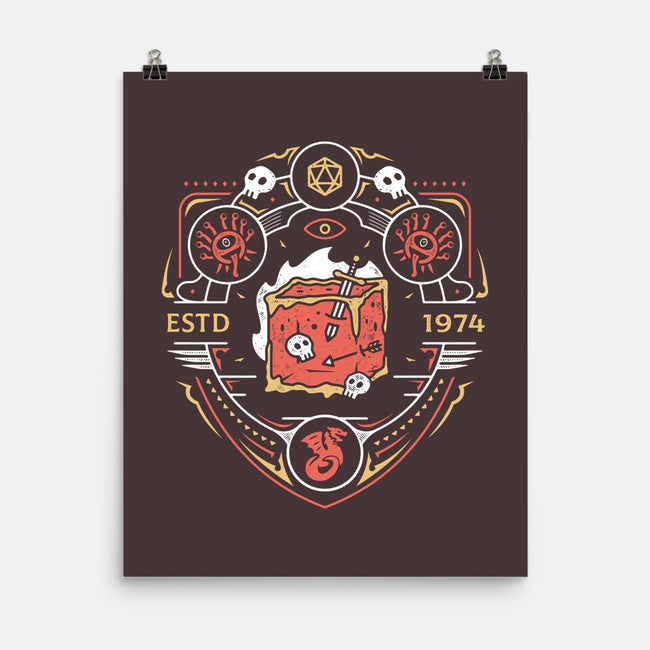 Dungeon Top Enemies Emblem-none matte poster-Logozaste