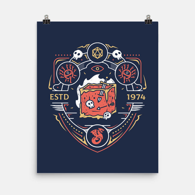 Dungeon Top Enemies Emblem-none matte poster-Logozaste