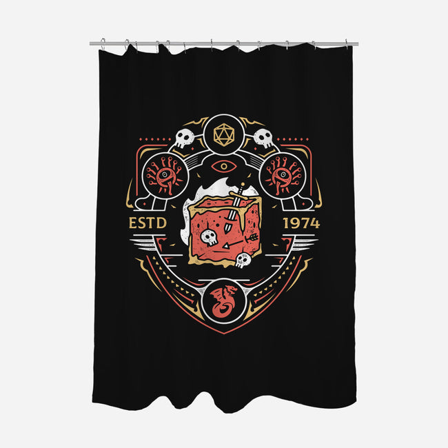 Dungeon Top Enemies Emblem-none polyester shower curtain-Logozaste