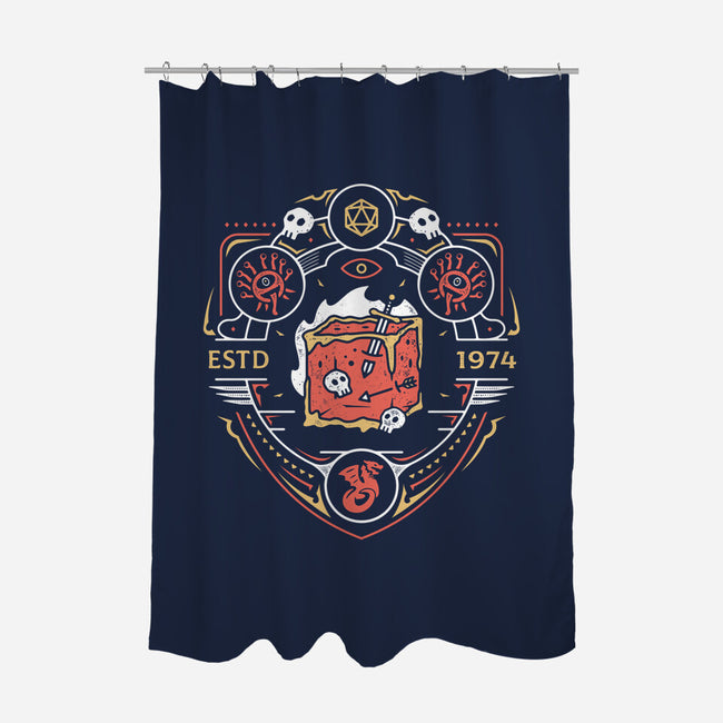 Dungeon Top Enemies Emblem-none polyester shower curtain-Logozaste