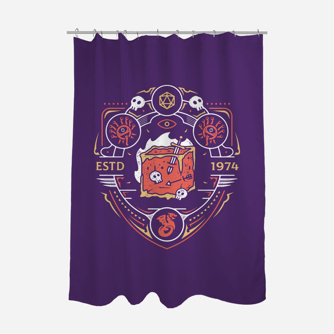 Dungeon Top Enemies Emblem-none polyester shower curtain-Logozaste