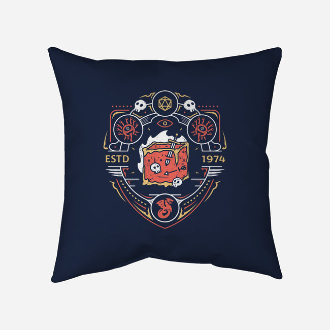 Dungeon Top Enemies Emblem-none removable cover w insert throw pillow-Logozaste