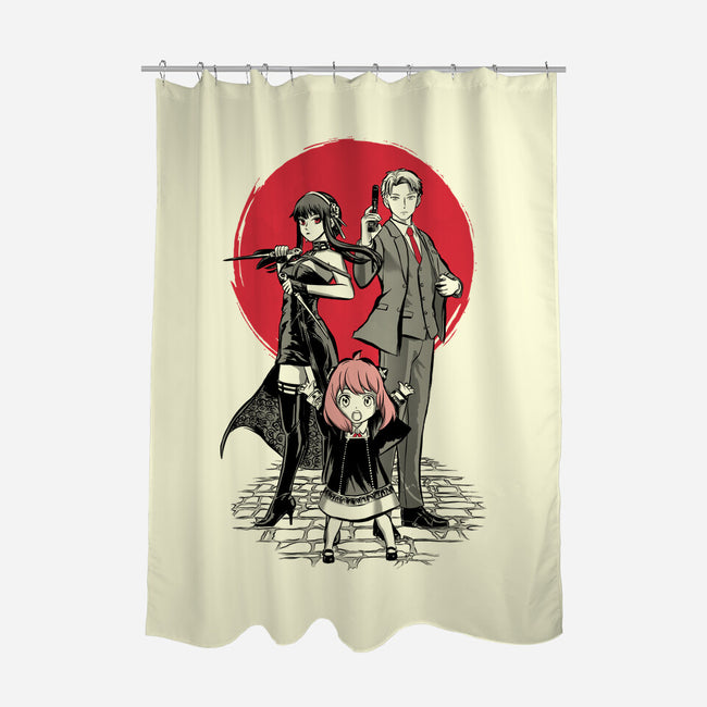 Family Under The Sun-none polyester shower curtain-ddjvigo