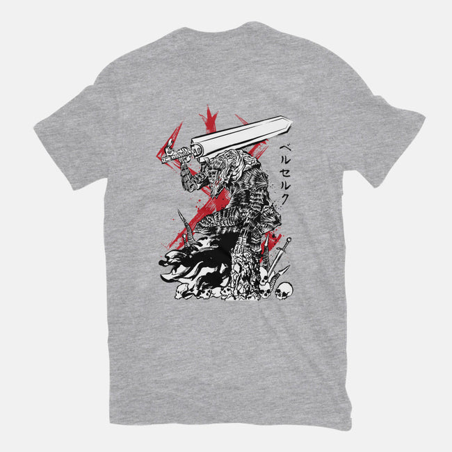 Lone Swordsman Sumi-e-womens basic tee-DrMonekers