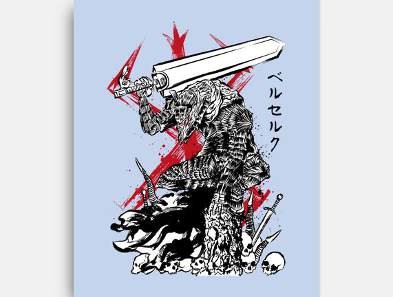 Lone Swordsman Sumi-e