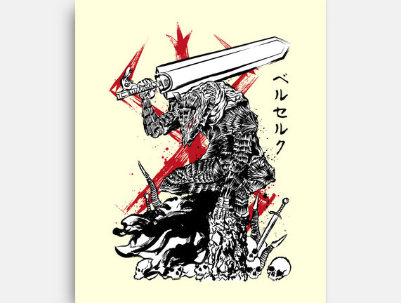 Lone Swordsman Sumi-e