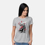 Lone Swordsman Sumi-e-womens basic tee-DrMonekers
