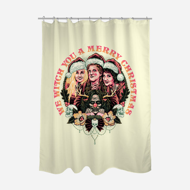 Christmas Witches-none polyester shower curtain-momma_gorilla