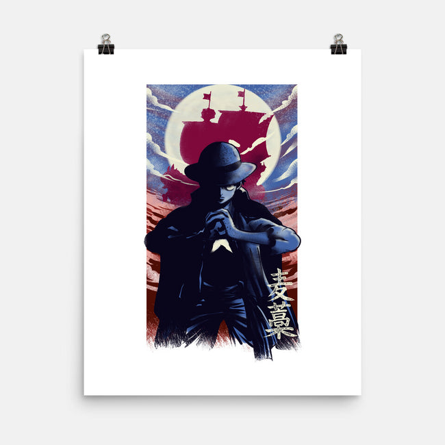 Mugiwara No Luffy-none matte poster-fanfabio