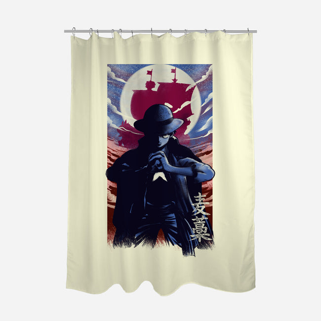Mugiwara No Luffy-none polyester shower curtain-fanfabio
