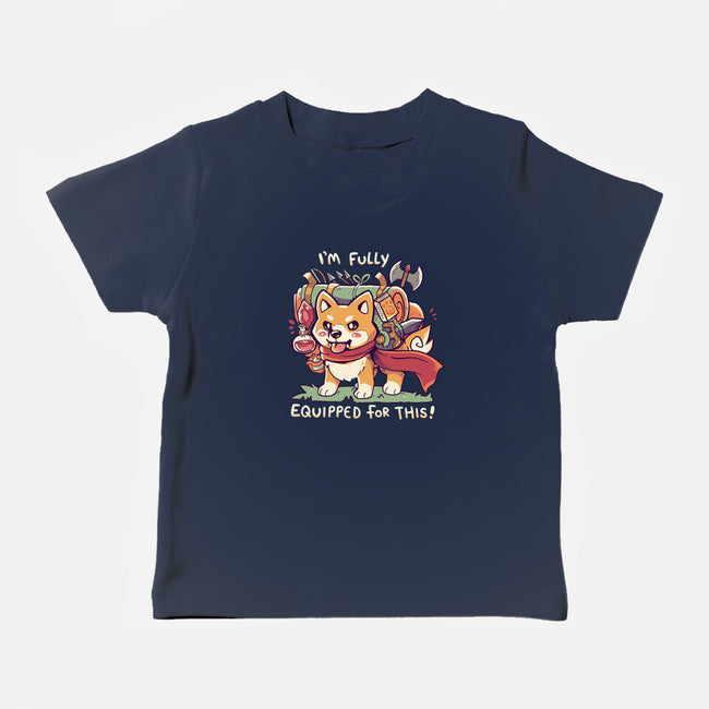 Fully Equipped For This-baby basic tee-TechraNova