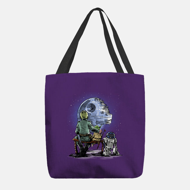Master And Apprentice Gazing-none basic tote bag-zascanauta