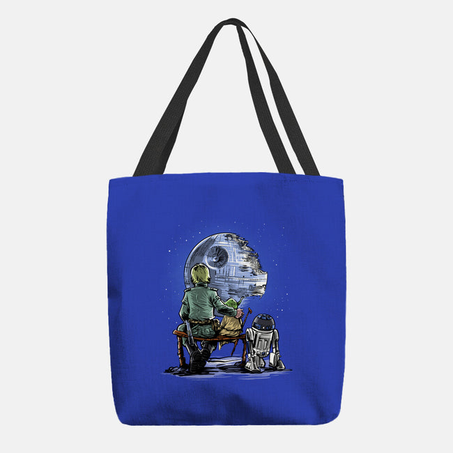 Master And Apprentice Gazing-none basic tote bag-zascanauta