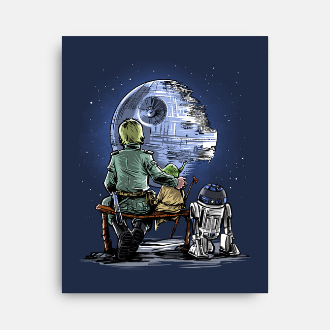 Master And Apprentice Gazing-none stretched canvas-zascanauta