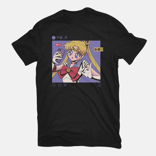 Selfie Sailor-womens fitted tee-Nihon Bunka