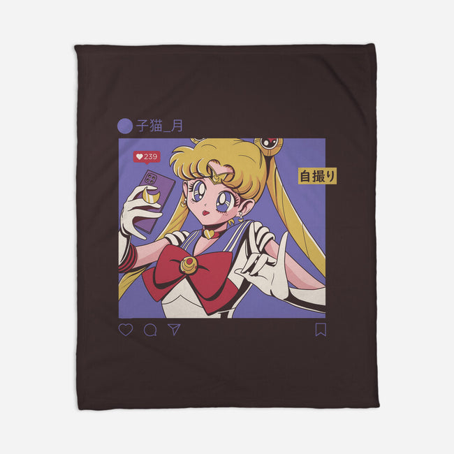 Selfie Sailor-none fleece blanket-Nihon Bunka