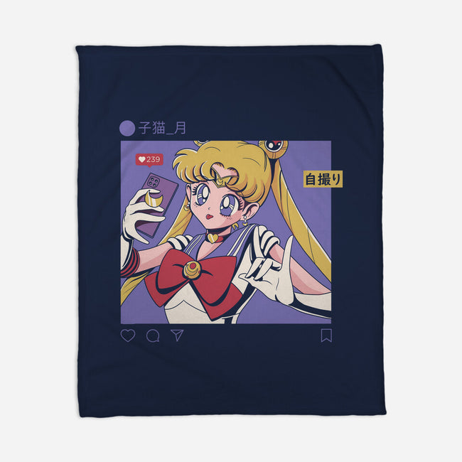 Selfie Sailor-none fleece blanket-Nihon Bunka