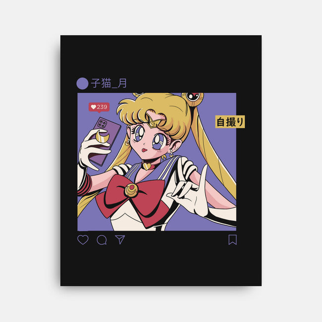 Selfie Sailor-none stretched canvas-Nihon Bunka