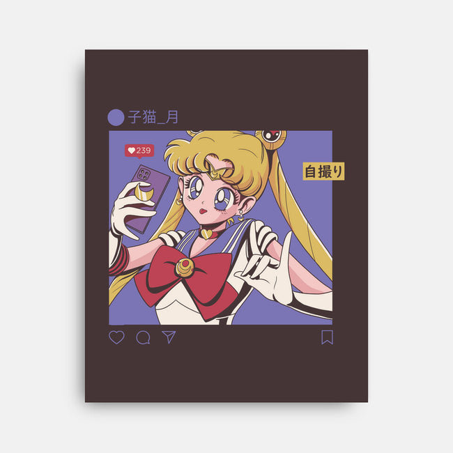 Selfie Sailor-none stretched canvas-Nihon Bunka