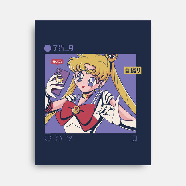 Selfie Sailor-none stretched canvas-Nihon Bunka