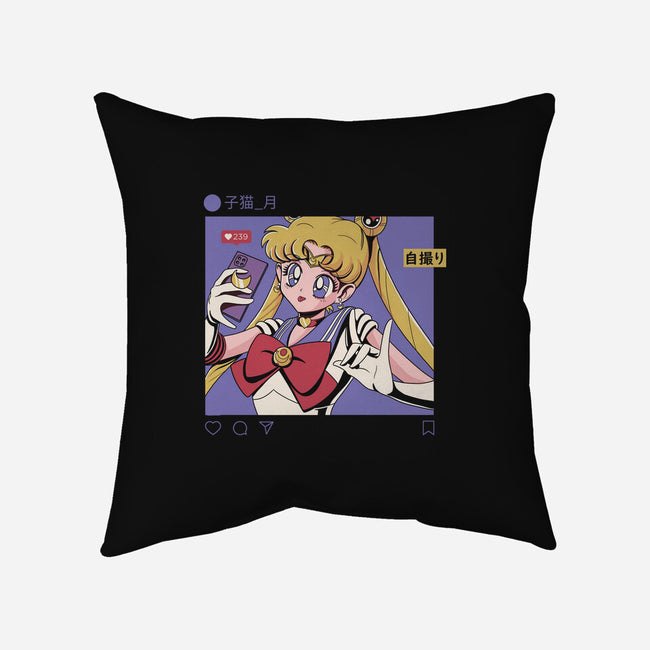 Selfie Sailor-none removable cover w insert throw pillow-Nihon Bunka