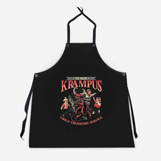 Krampus Christmas-unisex kitchen apron-momma_gorilla