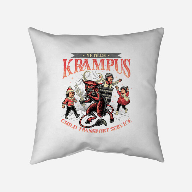 Krampus Christmas-none removable cover throw pillow-momma_gorilla
