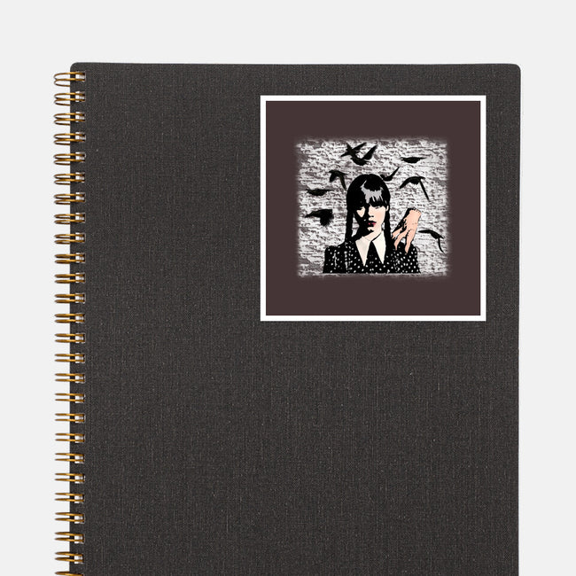 Wednesday Graffiti-none glossy sticker-Millersshoryotombo