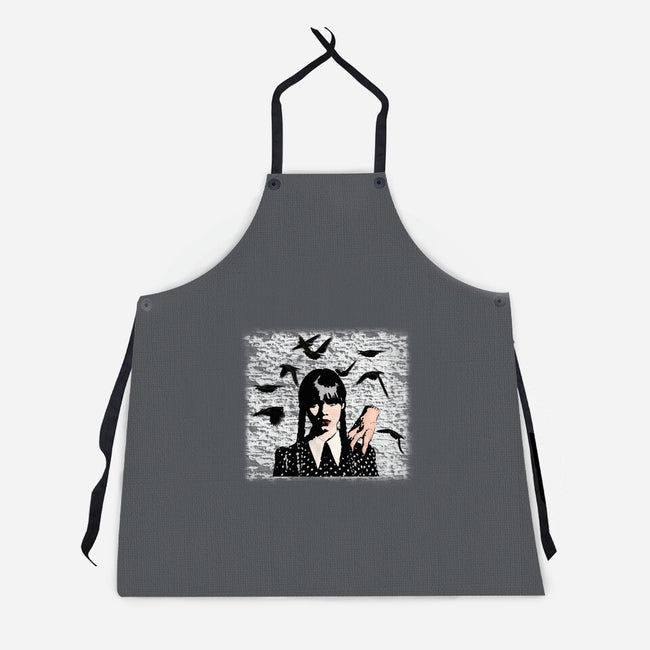 Wednesday Graffiti-unisex kitchen apron-Millersshoryotombo