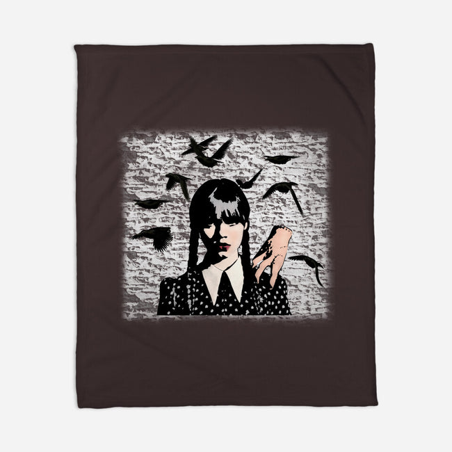 Wednesday Graffiti-none fleece blanket-Millersshoryotombo