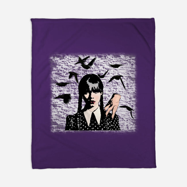 Wednesday Graffiti-none fleece blanket-Millersshoryotombo