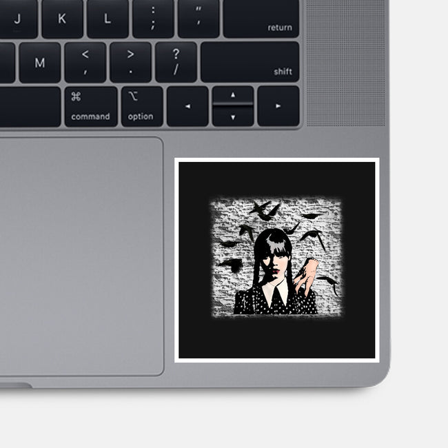 Wednesday Graffiti-none glossy sticker-Millersshoryotombo