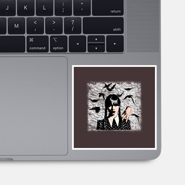 Wednesday Graffiti-none glossy sticker-Millersshoryotombo