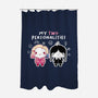 Two Personalities-none polyester shower curtain-paulagarcia