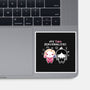 Two Personalities-none glossy sticker-paulagarcia