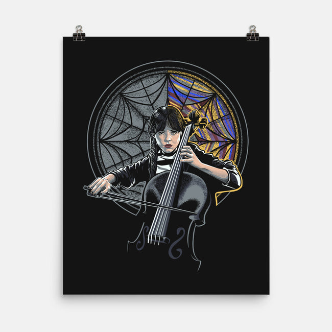 Wednesday And The Cello-none matte poster-Bezao Abad
