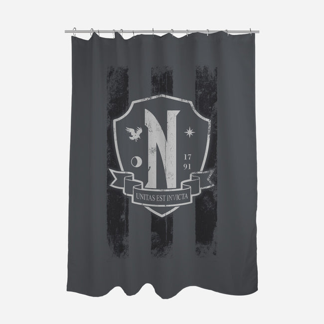 Unitas Est Invicta-none polyester shower curtain-drbutler