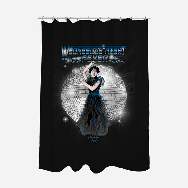 Wednesday Night Fever-none polyester shower curtain-MarianoSan