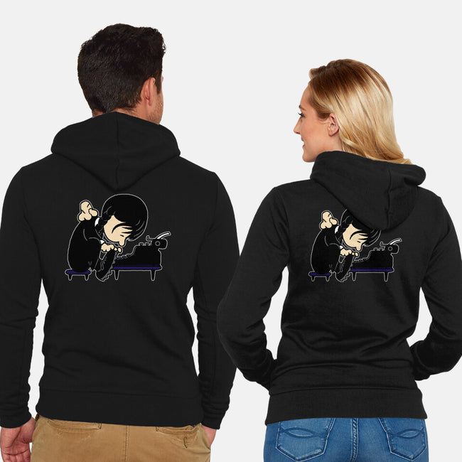 Wednesdaynuts-unisex zip-up sweatshirt-Raffiti