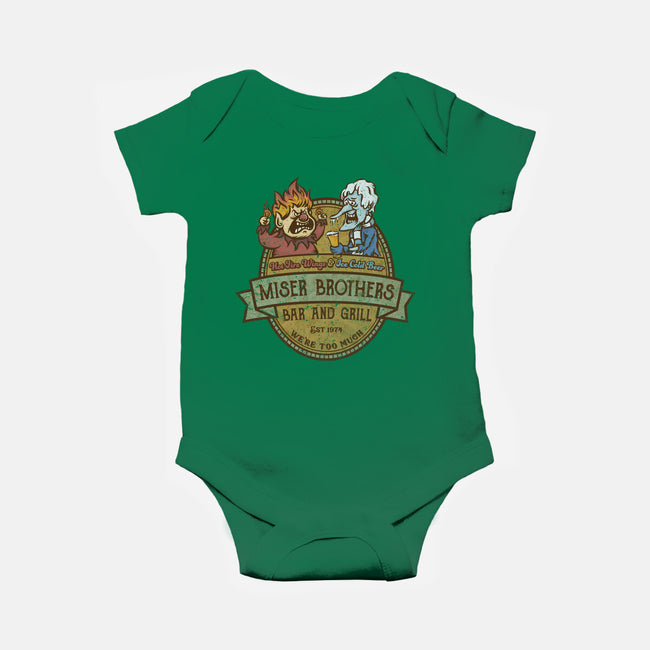 Miser Brothers Bar And Grill-baby basic onesie-kg07