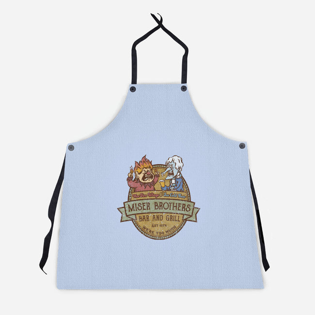 Miser Brothers Bar And Grill-unisex kitchen apron-kg07