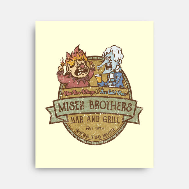 Miser Brothers Bar And Grill-none stretched canvas-kg07